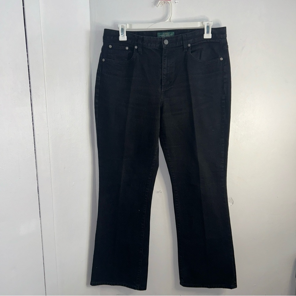 Lauren Ralph Lauren Black Classic Bootcut Jeans Timelessβ Denim Pants